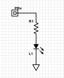 Minimal LED schematic